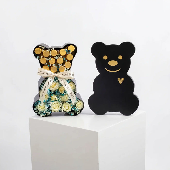 Black Teddy Bear | Flowers And Chocolate