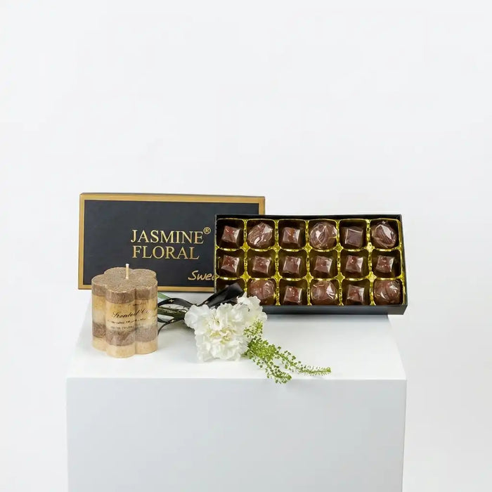 Black Chocolate Box 18 Pcs | Candle