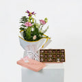 Chocolate Box 18 Pcs | Pink Flowers