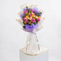 Mix Flowers Hand Bouquet | Chocolate