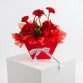 Red Flowers Bag | Chocolate