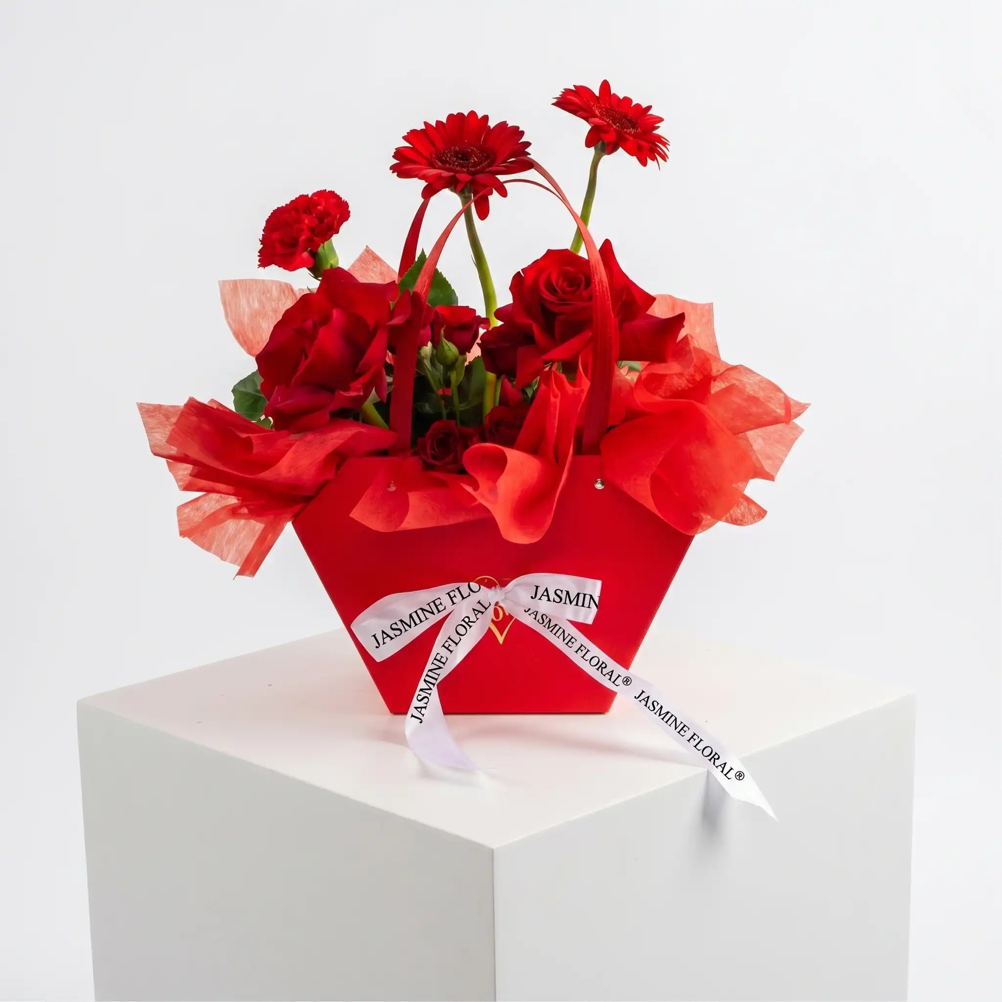 Red Flowers Bag | Chocolate