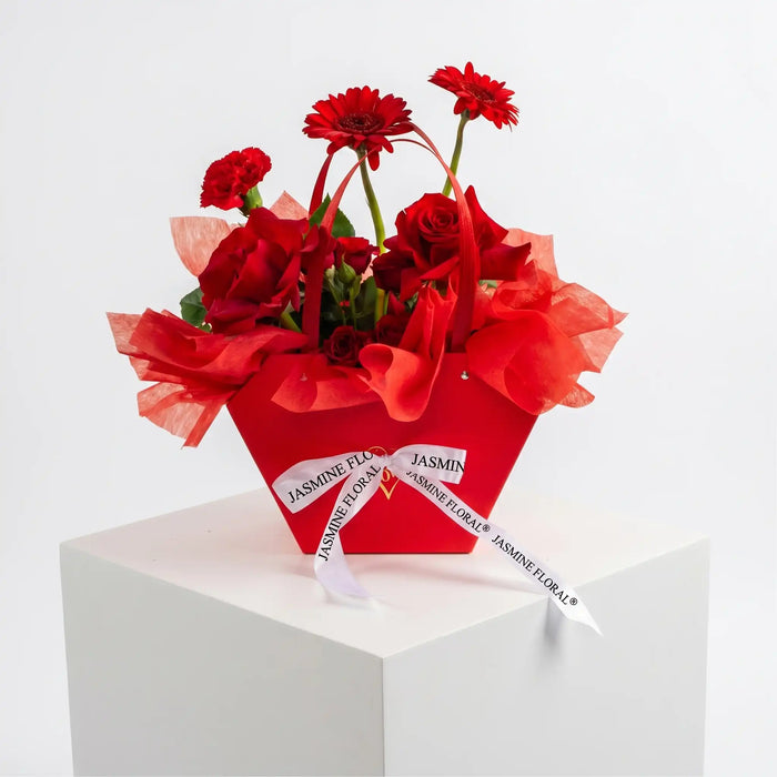 Red Flowers Bag | Chocolate