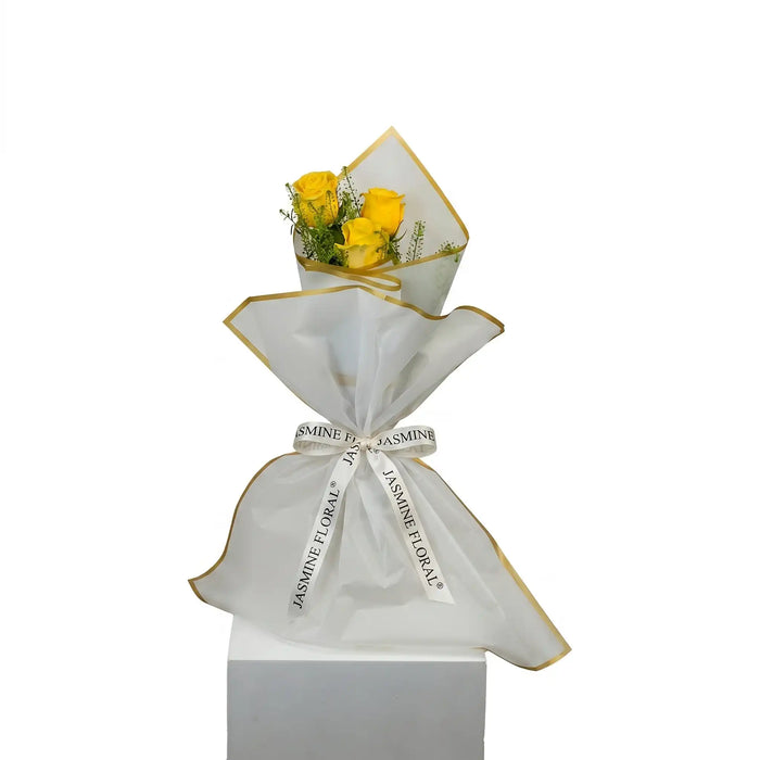 Yellow Roses Small Hand Bouquet