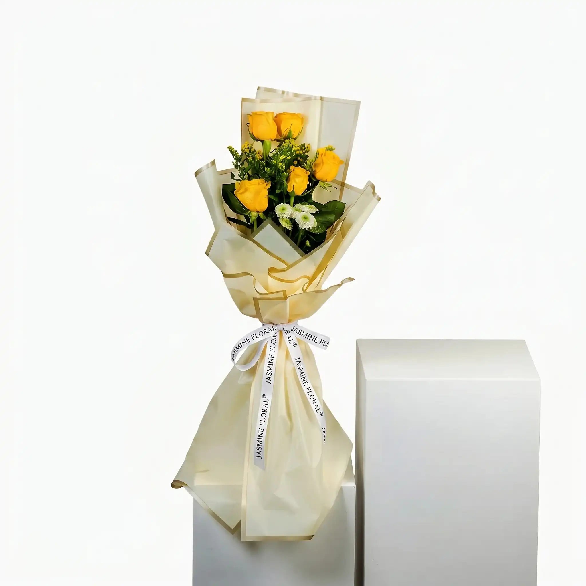 5 Yellow Roses