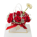 Pink Flowers Bag | Red Roses