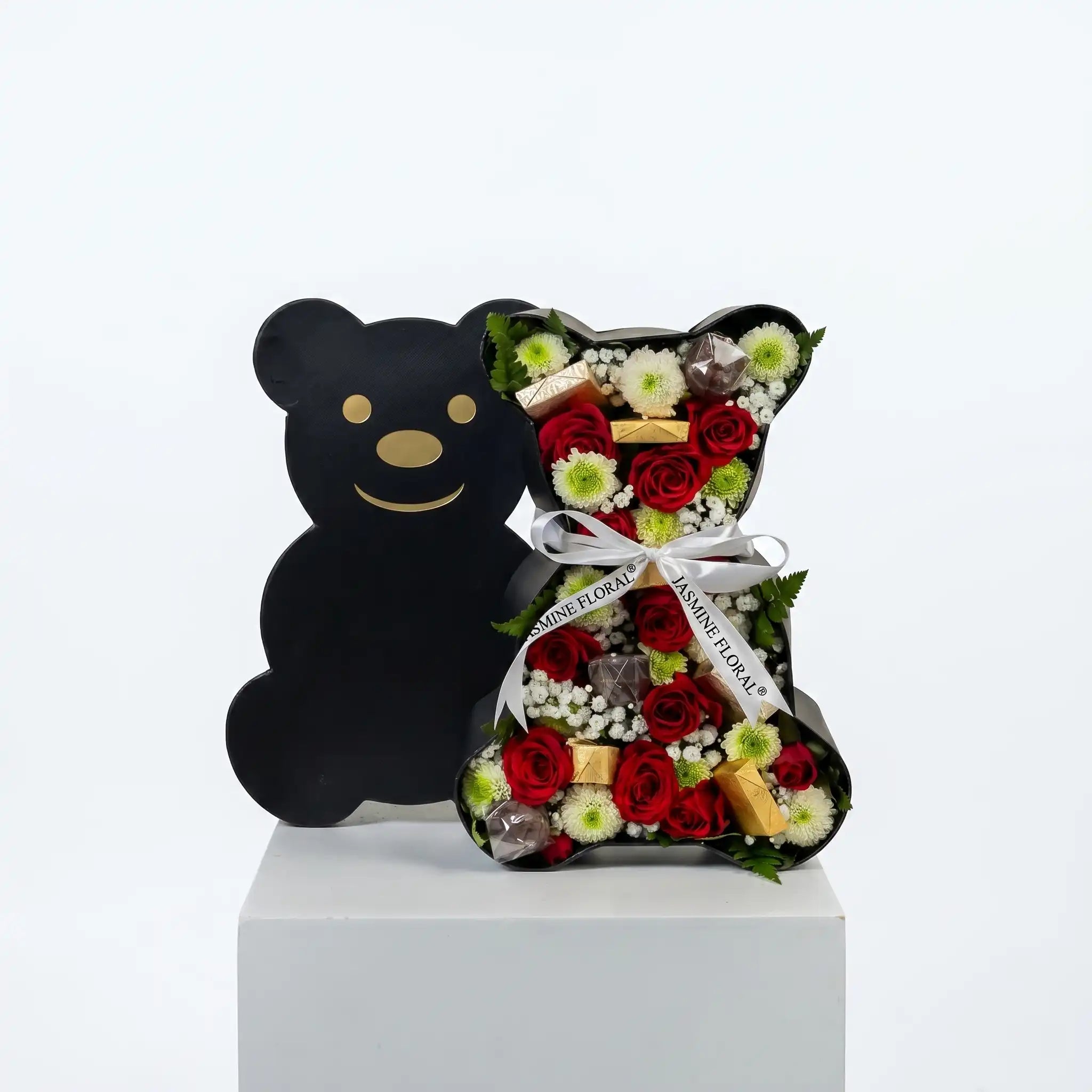 Teddy Flowers Box | Chocolate