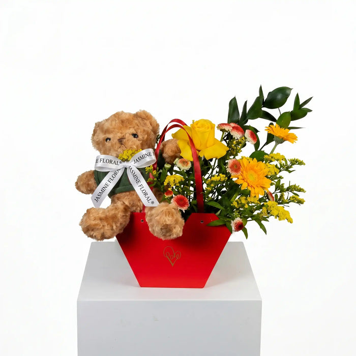 Red Flowers Bag | Teddy