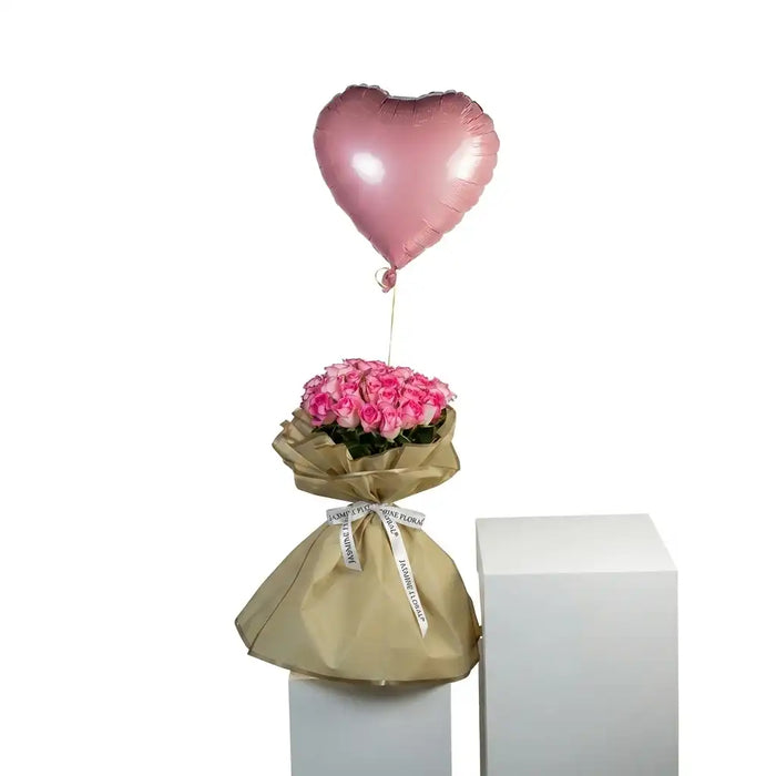 30 Pink Roses | Balloon