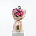 5 Pink Roses Hand Bouquet