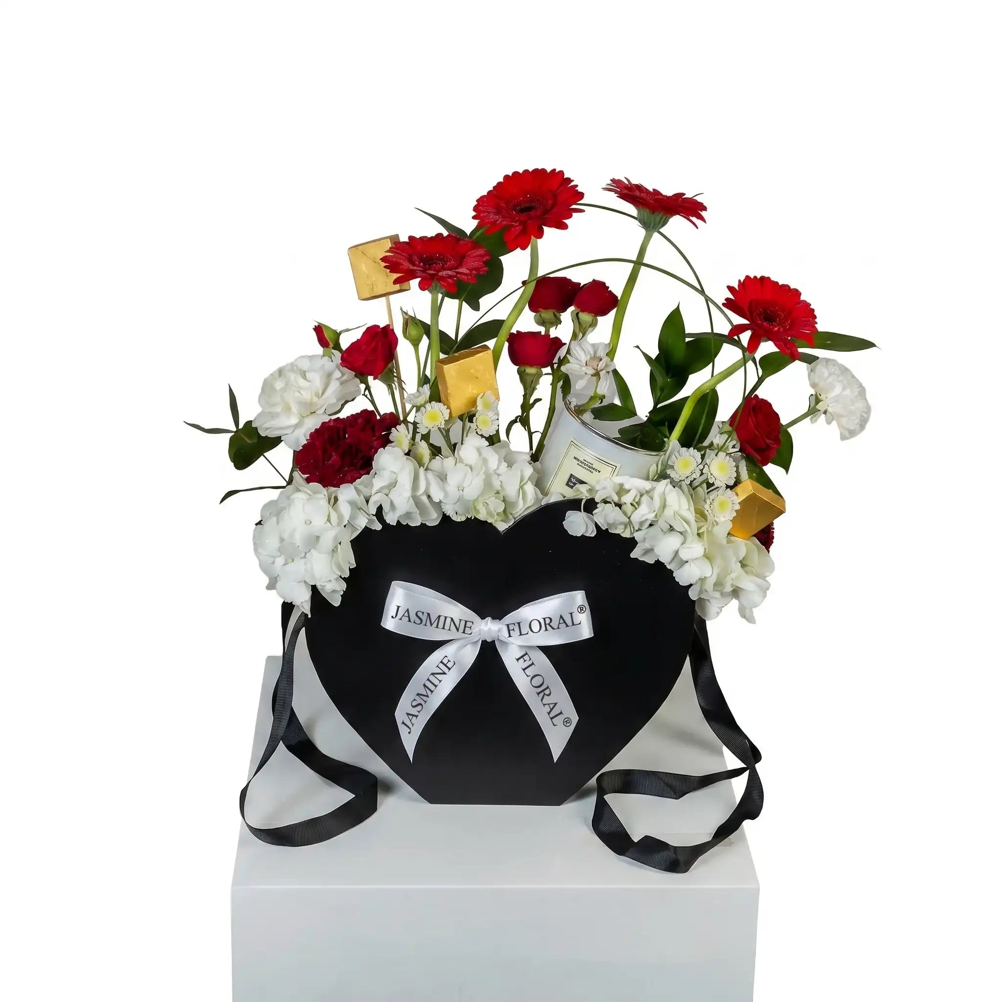 Black Flowers Box | Candle