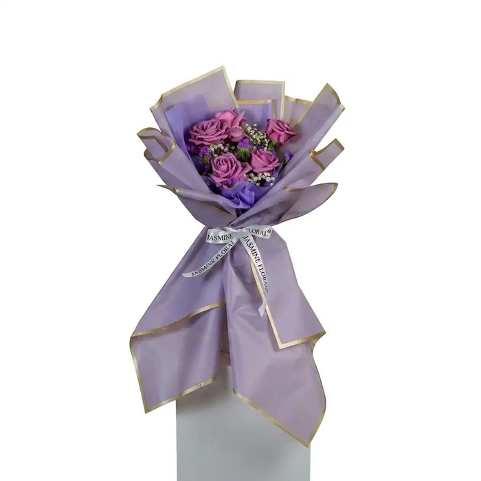 5 Purple Hand Bouquet
