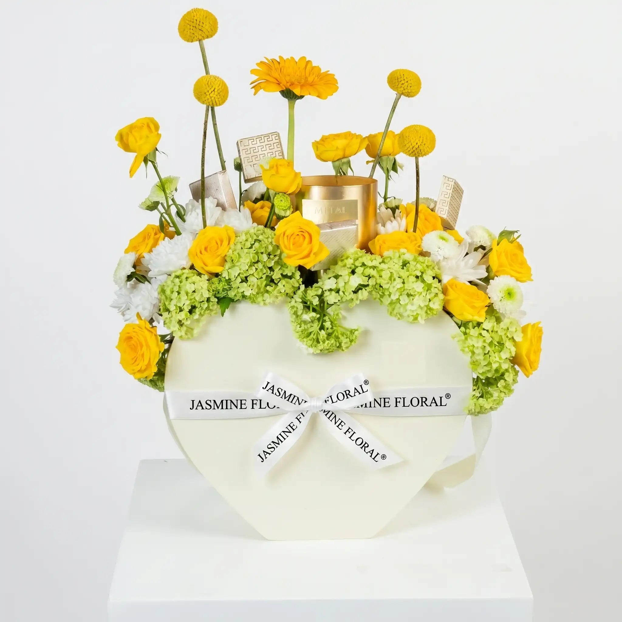 Heart Box | Yellow Flowers