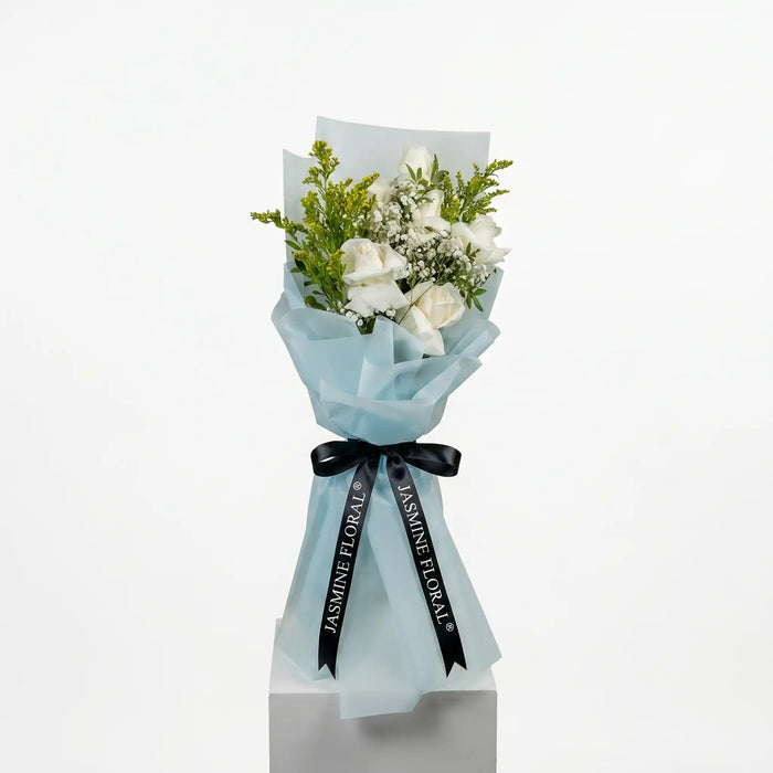 Elegant Wishes – White Roses