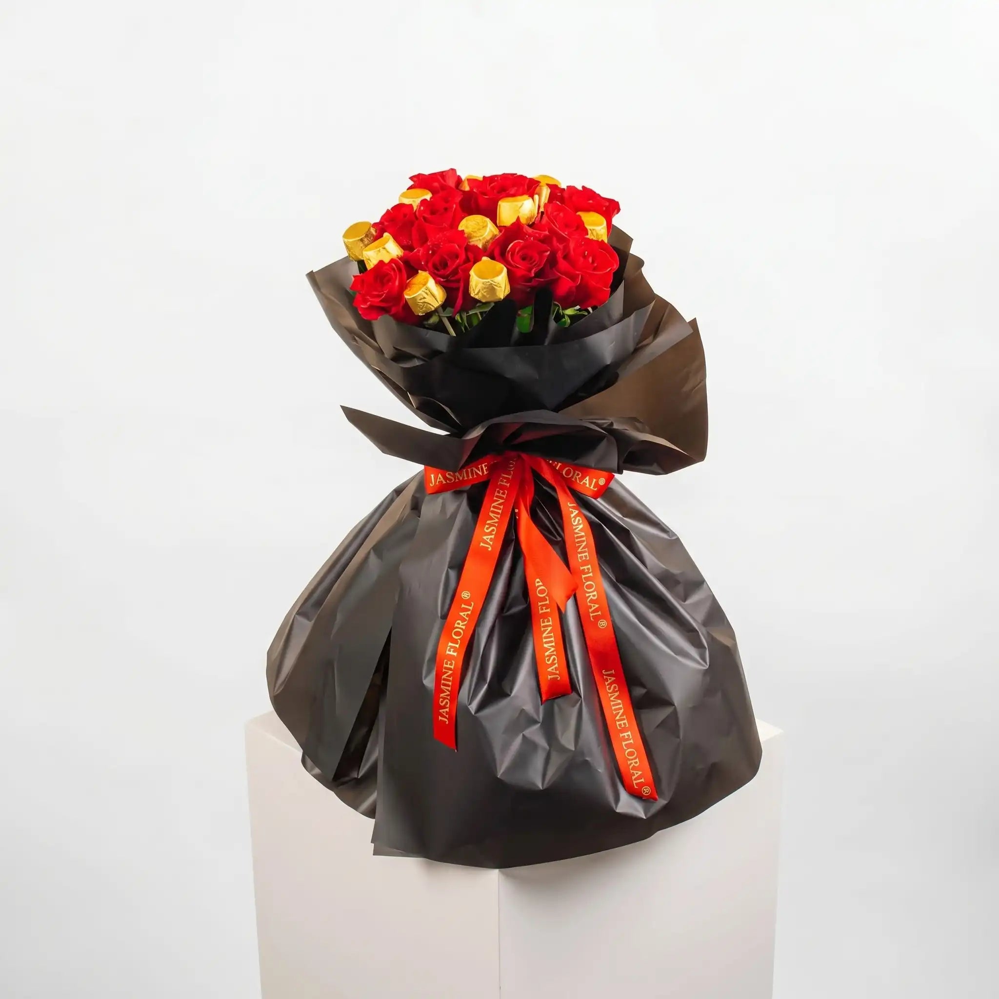 Red Rose And Chocolate Hand Bouquet