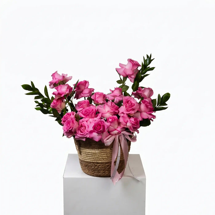Royal Pink Bloom Basket