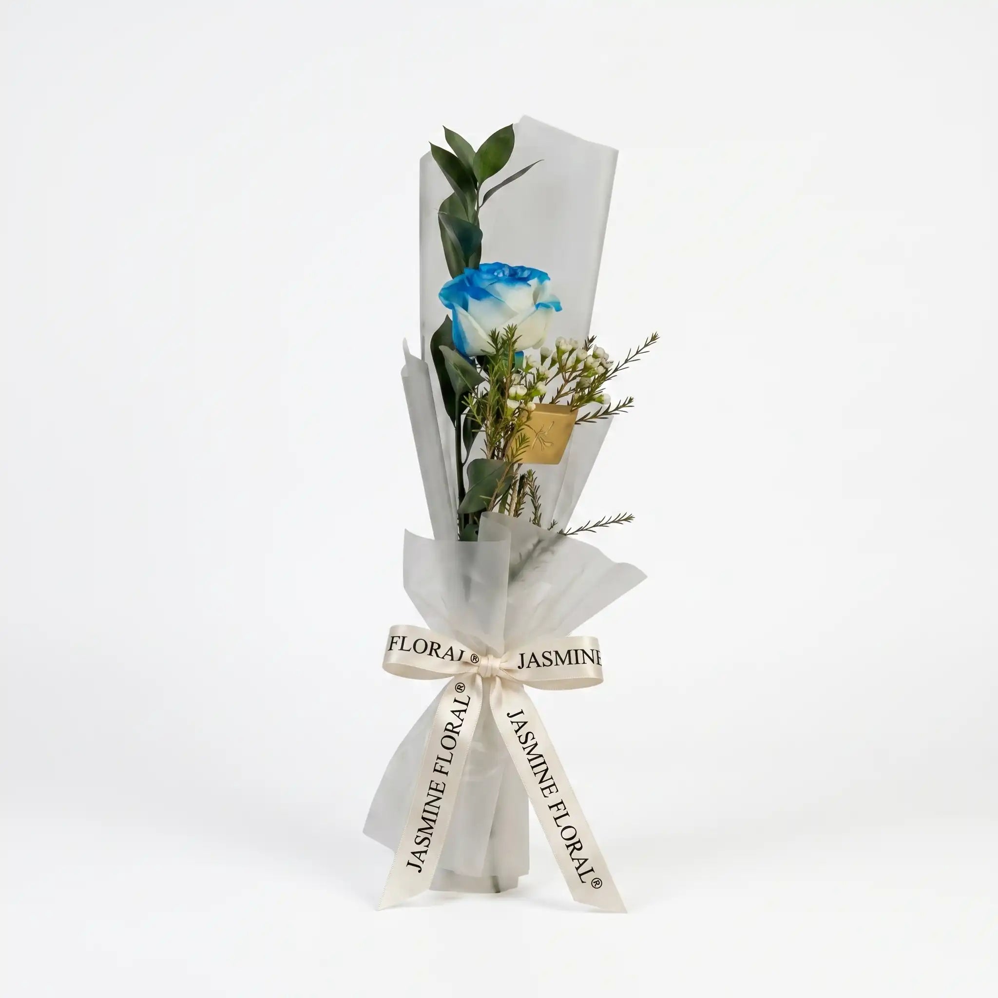 Single Blue Rose | 1 Chocolate