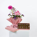 Pink Chocolate Box 18 Pcs | Flowers