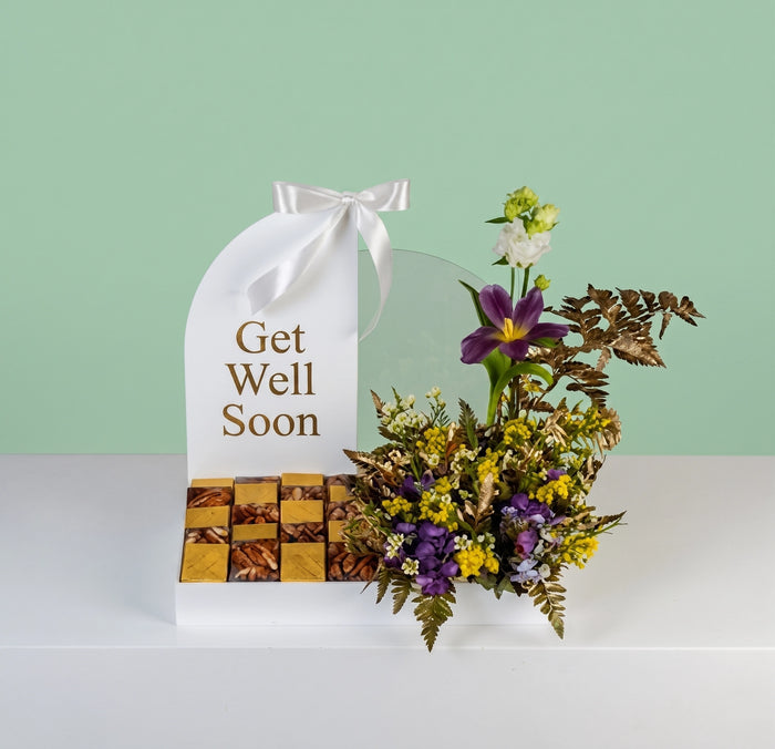 Get Well Soon Chocolate Tray | Flowers