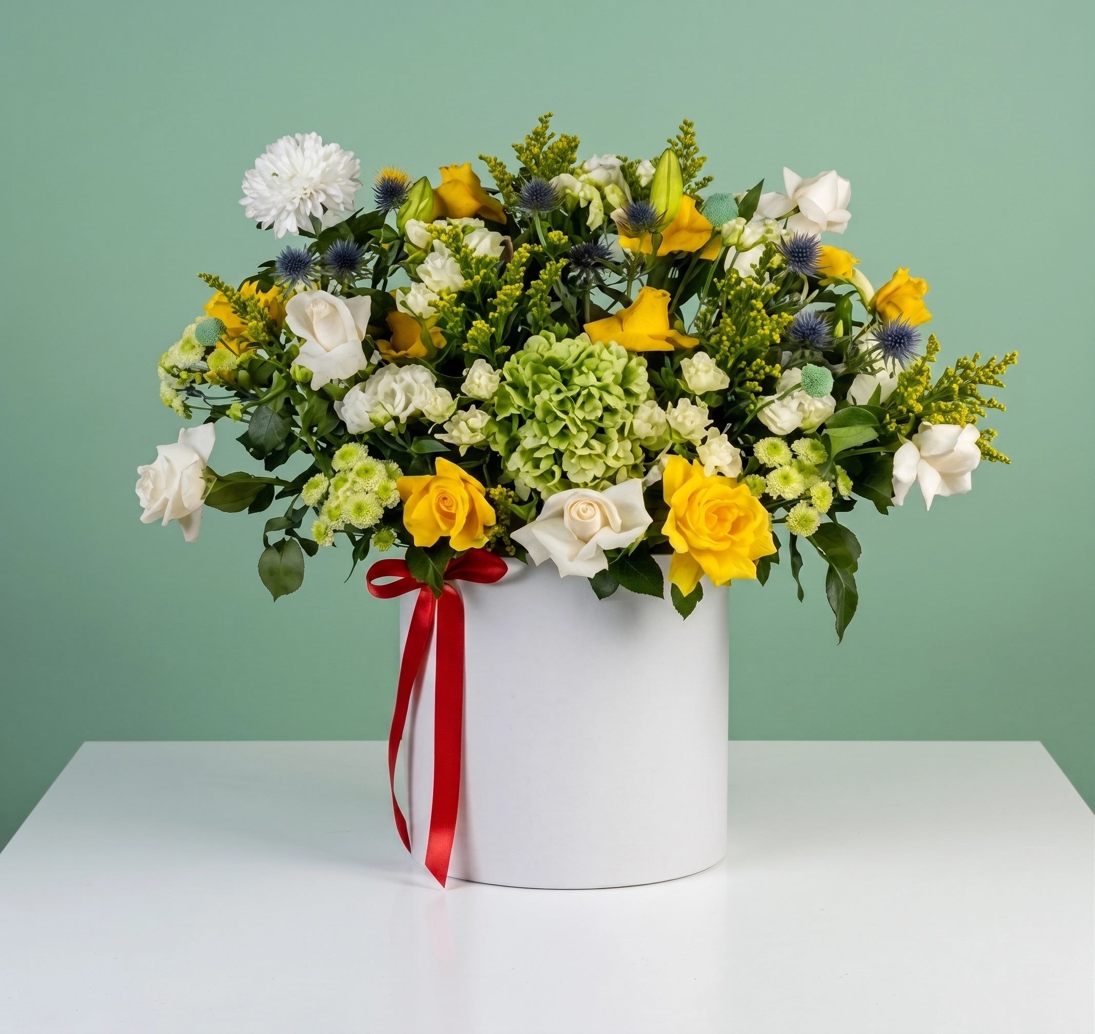 Get Well Soon Flowers Box Healing | Yellow Roses