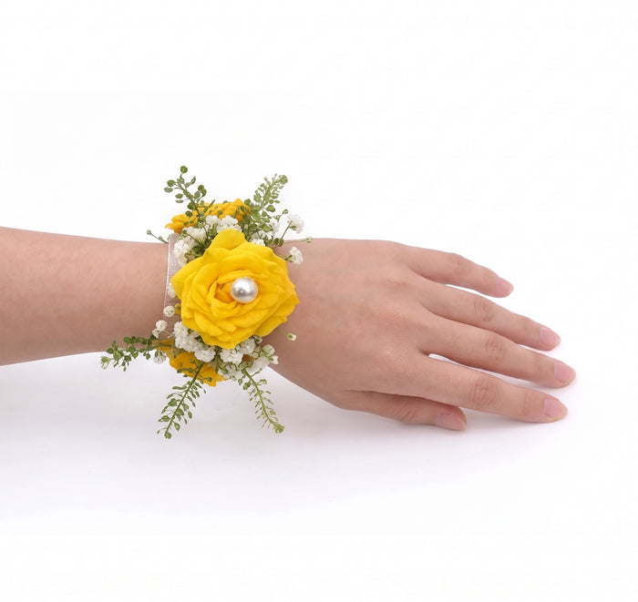 Hand Bracelet | Yellow Flowers